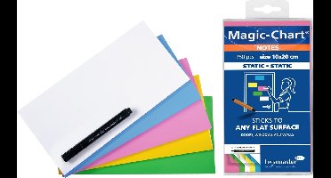 Legamaster Magic-Chart notes 10x20cm assorti 250st