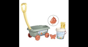 Smoby - Smoby Green - Strandkarretje met emmer en accessoires - Vanaf 18m.