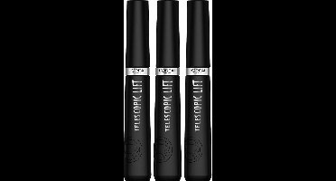 L'Oréal Paris Telescopic Lift Mascara Zwart - 3PACK