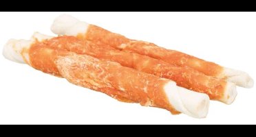 Trixie - Denta fun rolls met kip - runderhuid met kipjasje - snack voor de hond - 14 stuks - 17 cm -