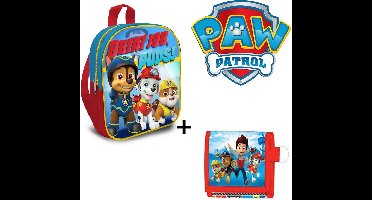 Paw Patrol Rugzakje + Portemonnee Set - Jongens - Ideaal voor School, Reizen & Spelletjes