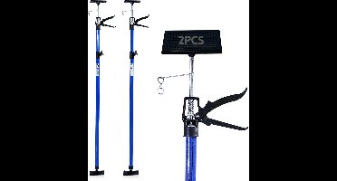 CCLIFE Bouwstempel - 2 st. Plafondsteun Montagesteun Eenhandsteun 115-290 cm Draagvermogen Tot 30 kg