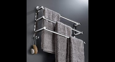 ApexArte® Handdoekrek Badkamer - Handdoekhouder - Zilver