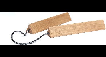 Vij5 - Chaku design onderzetter door KellerFreyschmidt - eikenhout - gemêleerd koord