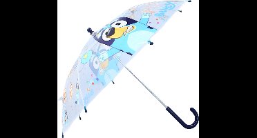 Bluey Rainy Days Paraplu - Blauw - Bluey & Bingo