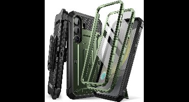 SUPCASE Geschikt voor Samsung Galaxy S25 Plus - UB Pro -Back Cover Hoesje Full Protect Kickstand Groen