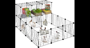 ApexArte® Konijnenhok voor Buiten - Konijnenren - Konijnenkooi voor Binnen