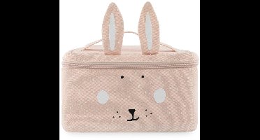 Trixie Lunchtas - Mrs. Rabbit - Koeltas voor kinderen - Met naamlabel - Thermische Tas voor Lunch - Roze - Konijn