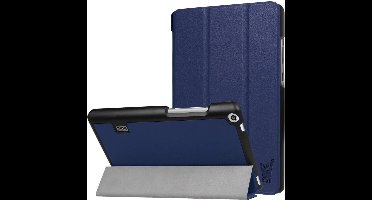 Hoes geschikt voor Huawei T3 7 inch - Smart Book Case Hoesje van iCall - Blauw