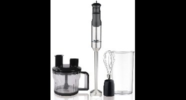 Blaupunkt HBD611 - Staafmixer - 1200W - Titanium Messen - Inclusief Foodprocessor en Garde