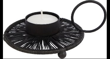 Theelichthouder Draad metaal 14x11x4cm