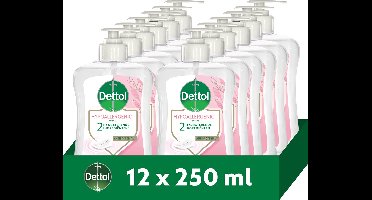 Dettol - Hydratant - Sensitive - Vloeibare handzeep - 12 x 250 ml
