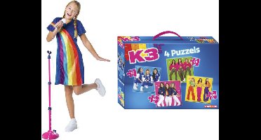 K3 Microfoon en Puzzel 4in1 Voordeelset
