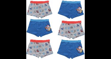 Paw Patrol Boxershorts - 6 Stuks - Maat 110/116