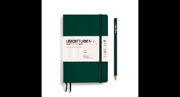 Leuchtturm notitieboek forest green blanco paperback softcover b6+ 125x190mm