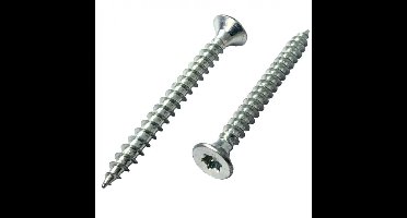 Torx Spaanplaatschroeven - 3.0 x 16 TX-10 - Gehard - Verzinkt - 200 stuks