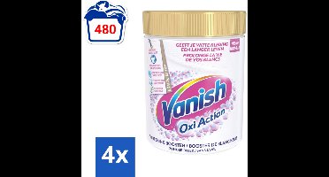 Vanish Oxi Action - Vlekkenverwijderaar - Wasbooster - Zonder Bleek - Witte Was - 1 Kg - Voordeelverpakking - 4 stuks