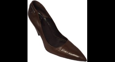 HORNET by Botticelli- LUXE PUMPS -MOGANO/BROWN-LEER-STILLOHAK-8CM-38