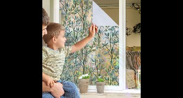 ApexArte® Raamfolie Glas in Lood - Zelfklevend - Antieke Look - Lood Regenboog