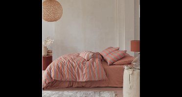 Bettwäsche VT Wonen Bold Stripe Peach Baumwolle-135 x 200 cm