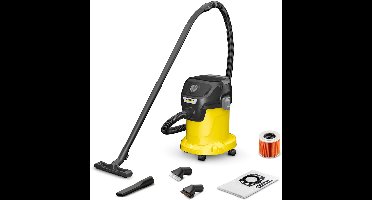 Kärcher KWD 3 V-17/4/20 Suction Brush Kit Nat- en Droogzuiger - 17 liter container - Incl. extra borstels - Vliesfilterzak - Compact