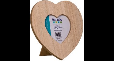 Fotolijst hart - 17,5x17,5 cm - hout - Artemio