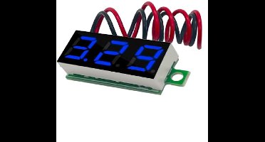 0,28Inch Voltmeter met display DC 4-30V - kleur Blauw