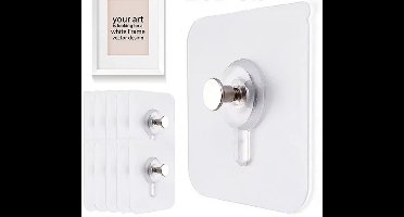 5 Stuks Sterke Zelfklevende Haken – Fotolijst & Poster Haken – Geen Boren Nodig – Waterdicht & Duurzaam – Keuken & Badkamer Accessoires