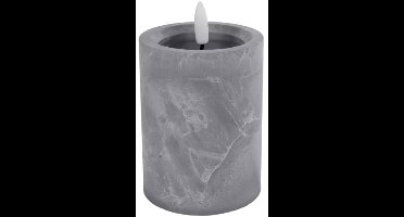 LED Kaars vlameffect betonkleur 10cm