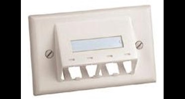 Panduit CFPHSL4IW veiligheidsplaatje voor stopcontacten Wit