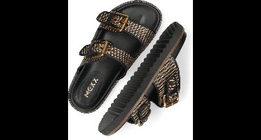 Mexx Reilly Penny Slippers - Dames - Zwart - Maat 36