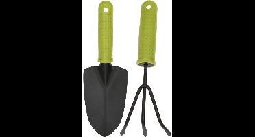 Basis tuingereedschap set, hark en schepje