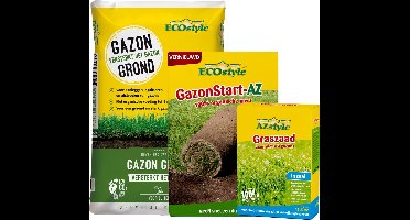 ECOstyle Gazon Aanleg Bundel - Totaalpakket voor het Aanleggen van een Nieuw Gazon - Voor 12 m2