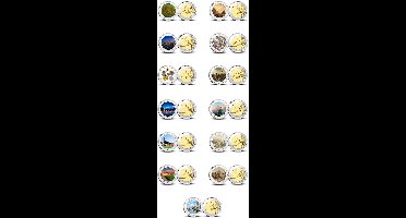 2 Euro munten kleur Amsterdam 750 1/13 complete set