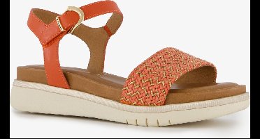 Tamaris dames sandalen oranje goud - Maat 40