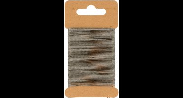 Grijs gewaxt draad 10 m - Artemio