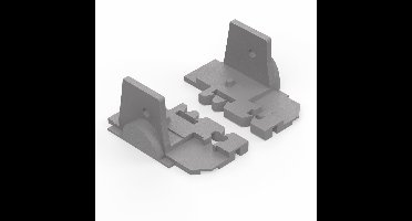 Eindkappen geschikt voor Velux bedieningsrails set | Vervanging voor rolgordijn | Reserveonderdeel 948595