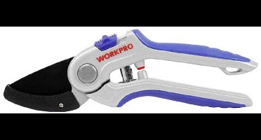 WorkPro WP332012 Aambeeldschaar Instelbare maaihoogte, Incl. opzetstuk voor gras en struiken