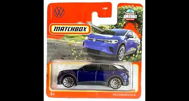 MATCHBOX VOLKSWAGEN EV 4 VW METALIC BLUE 1:64 METAL (HFR31-LA10) SHORT CARD