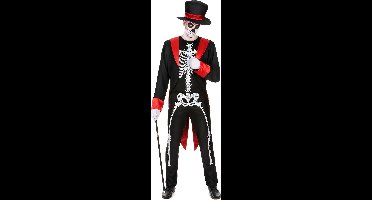 Vegaoo - Chique skelet kostuum voor mannen