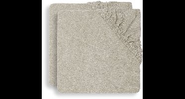 Jollein Aankleedkussenhoes Badstof 75x85cm Nougat (2pack)