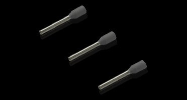 Rittal 4050.738 Adereindhulzen 0.75 mm² Deels geïsoleerd Grijs 1000 stuk(s)