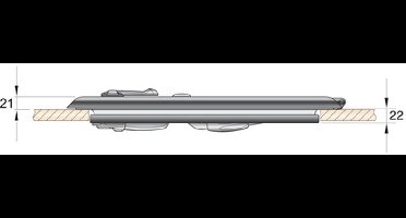 Vetus Altus dekluik type-2626, 260 x 260mm