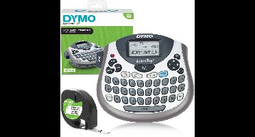 Dymo LetraTag LT-100T-labelmaker | Draagbare labelprinter met QWERTZ-toetsenbord | Zilver | Ideaal voor op kantoor of thuis
