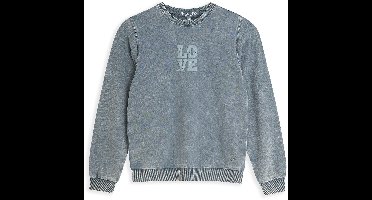 4PRESIDENT Sweater meisjes - Mid Acid grey - Maat 98 - Meisjes trui
