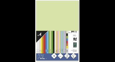 Kangaro papier - A4 - 160 gram FSC - pak 50 vel - lichtgroen - K-0039-280