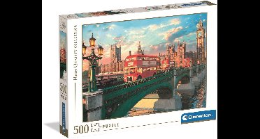 Clementoni - Puzzel - 500 Stukjes - Westminster Bridge - Puzzel Voor Volwassenen - High Quality Collection