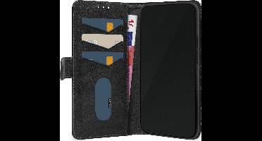 Mobilize Telefoonhoesje geschikt voor Samsung Galaxy S25 Plus Hoesje | Mobilize Premium Gelly Bookcase Portemonnee | Pasjeshouder voor 3 Pasjes | Telefoonhoesje voor Pinpas / OV Kaart / Rijbewijs - Zwart