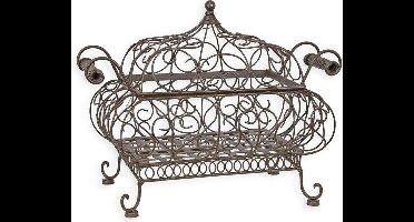 ijzeren mand - Woondecoratie - sierlijk - 34 cm hoog