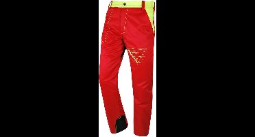 Francital Prior kettingzaagbroek klasse 1 - rood/geel - Maat: 4XL - Rood Geel
